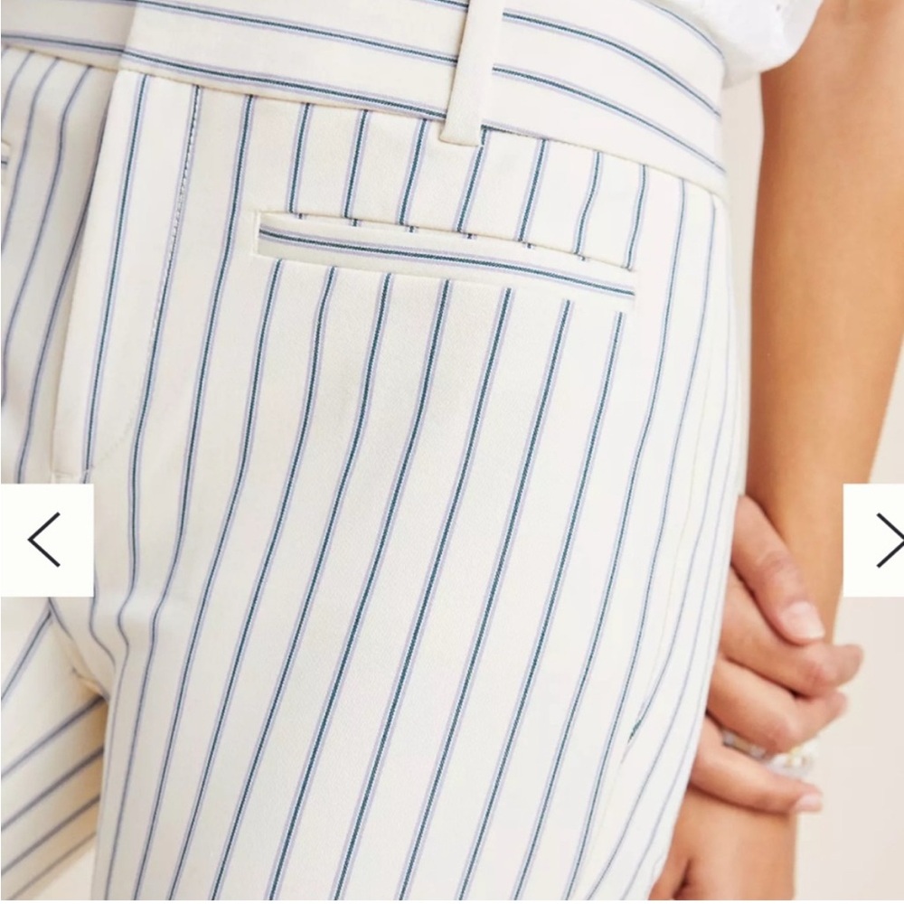 Anthropologie The Essential Striped Cropped Pants - Picture 4 of 13